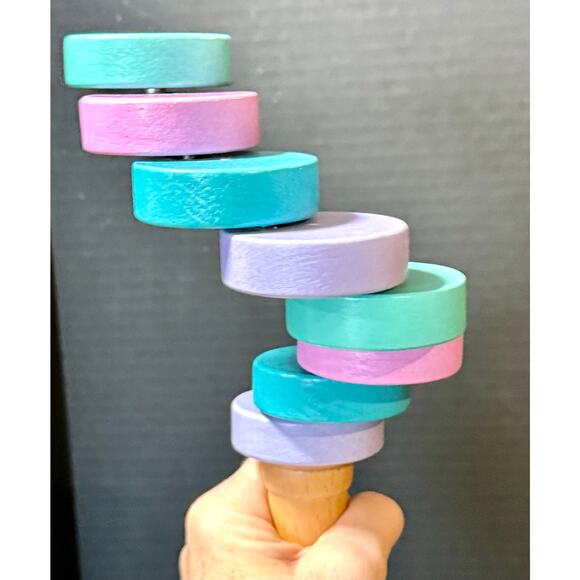 TrueBalance hand held wooden Coordination Portable balance game for kids adults - Picture 2 of 4